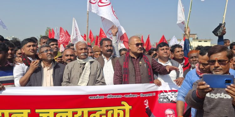 महान जनयुद्धको ३०औं वार्षिकोत्सवमा रौतहटमा जिल्ला पार्टी कार्यालय उद्घाटन